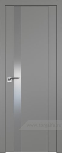 Дверь со стеклом ProfilDoors 62U Lacobel Серебряный лак (Грей)