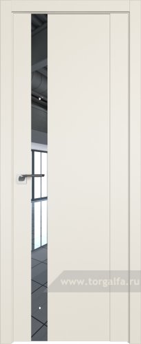 Дверь со стеклом ProfilDoors 62U Зеркало (Магнолия Сатинат)