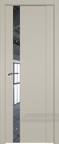 Дверь со стеклом ProfilDoors 62U Зеркало (Шеллгрей)