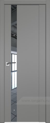 Дверь со стеклом ProfilDoors 62U Зеркало (Грей)