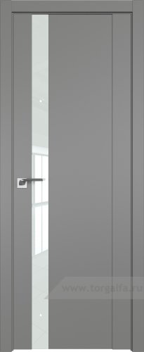Дверь со стеклом ProfilDoors 62U Lacobel Белый лак (Грей)