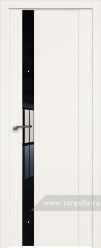 Дверь со стеклом ProfilDoors 62U Lacobel Черный лак (ДаркВайт)