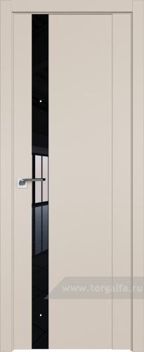 Дверь со стеклом ProfilDoors 62U Lacobel Черный лак (Санд)