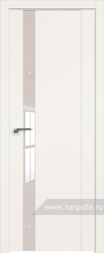 Дверь со стеклом ProfilDoors 62U Lacobel Перламутровый лак (ДаркВайт)