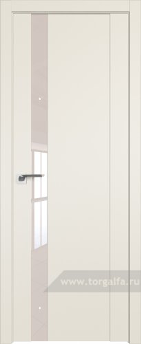 Дверь со стеклом ProfilDoors 62U Lacobel Перламутровый лак (Магнолия Сатинат)
