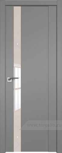 Дверь со стеклом ProfilDoors 62U Lacobel Перламутровый лак (Грей)