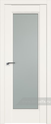 Дверь со стеклом ProfilDoors 65U Матовое (ДаркВайт)