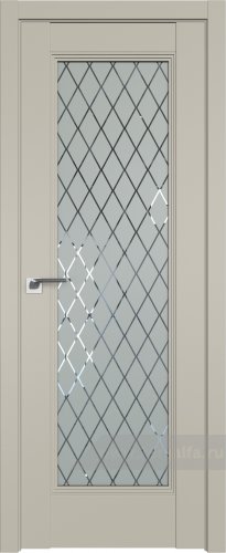 Дверь со стеклом ProfilDoors 65U Ромб (Шеллгрей)