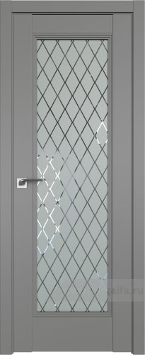 Дверь со стеклом ProfilDoors 65U Ромб (Грей)