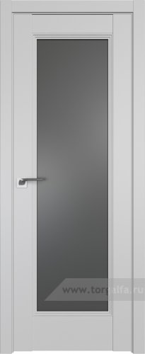 Дверь со стеклом ProfilDoors 65U Графит (Манхэттен)