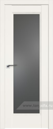 Дверь со стеклом ProfilDoors 65U Графит (ДаркВайт)