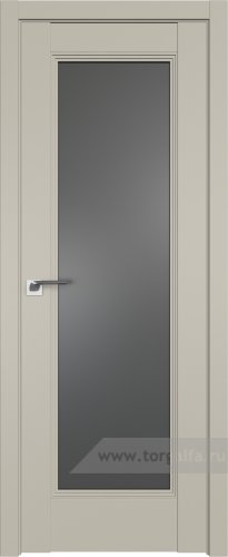 Дверь со стеклом ProfilDoors 65U Графит (Шеллгрей)