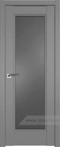 Дверь со стеклом ProfilDoors 65U Графит (Грей)