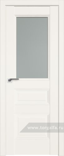 Дверь со стеклом ProfilDoors 67U Матовое (ДаркВайт)