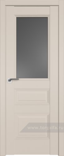 Дверь со стеклом ProfilDoors 67U Графит (Санд)