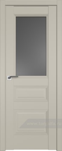 Дверь со стеклом ProfilDoors 67U Графит (Шеллгрей)