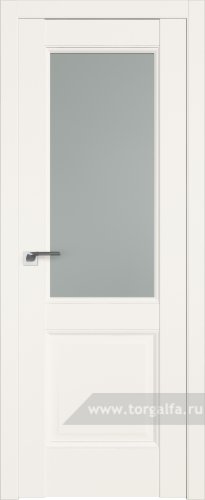 Дверь со стеклом ProfilDoors 90U Матовое (ДаркВайт)
