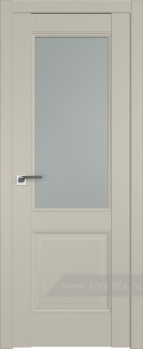 Дверь со стеклом ProfilDoors 90U Матовое (Шеллгрей)