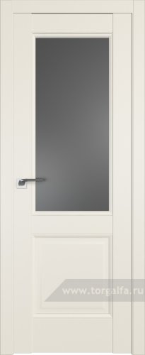 Дверь со стеклом ProfilDoors 90U Графит (Магнолия Сатинат)