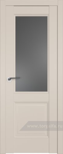 Дверь со стеклом ProfilDoors 90U Графит (Санд)