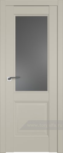 Дверь со стеклом ProfilDoors 90U Графит (Шеллгрей)