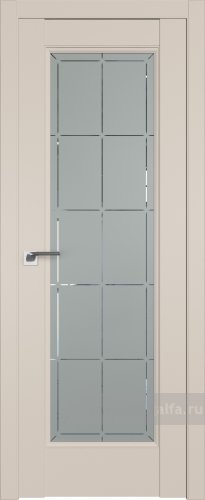 Дверь со стеклом ProfilDoors 92U Гравировка 10 (Санд)