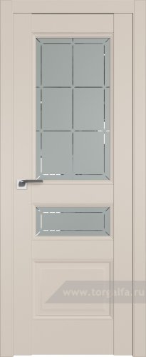 Дверь со стеклом ProfilDoors 94U Гравировка 1 (Санд)