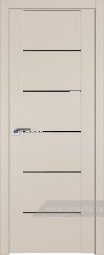 Дверь со стеклом ProfilDoors 99U Черный триплекс (Санд)