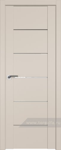 Дверь со стеклом ProfilDoors 99U Белый триплекс (Санд)