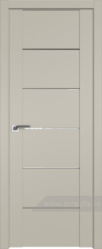 Дверь со стеклом ProfilDoors 99U Белый триплекс (Шеллгрей)