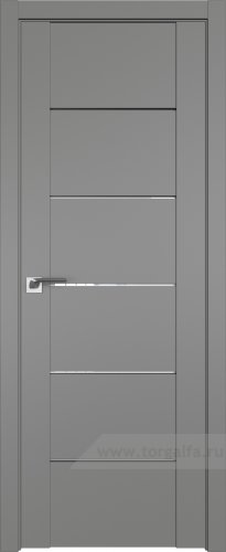 Дверь со стеклом ProfilDoors 99U Белый триплекс (Грей)