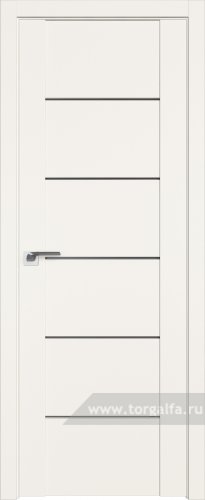 Дверь со стеклом ProfilDoors 99U Графит (ДаркВайт)