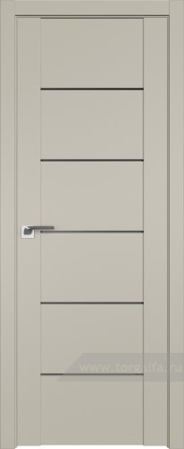 Дверь со стеклом ProfilDoors 99U Графит (Шеллгрей)