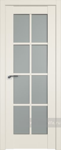 Дверь со стеклом ProfilDoors 101U Матовое (Магнолия Сатинат)
