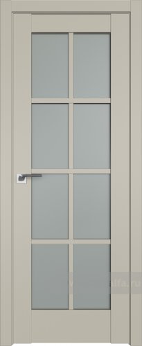 Дверь со стеклом ProfilDoors 101U Матовое (Шеллгрей)
