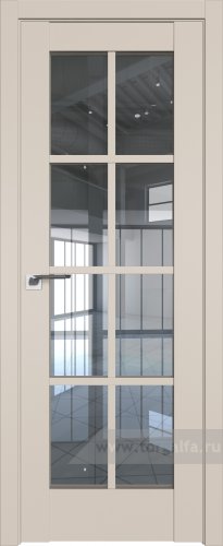 Дверь со стеклом ProfilDoors 101U Прозрачное (Санд)