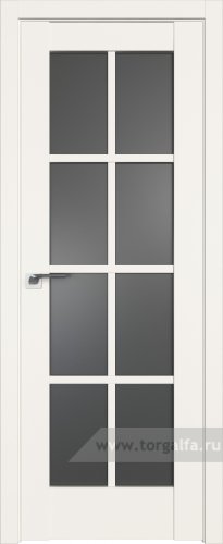 Дверь со стеклом ProfilDoors 101U Графит (ДаркВайт)