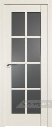 Дверь со стеклом ProfilDoors 101U Графит (Магнолия Сатинат)