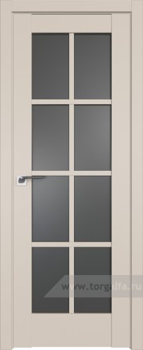 Дверь со стеклом ProfilDoors 101U Графит (Санд)