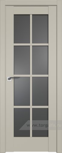 Дверь со стеклом ProfilDoors 101U Графит (Шеллгрей)