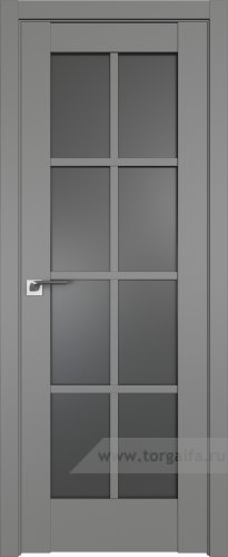 Дверь со стеклом ProfilDoors 101U Графит (Грей)