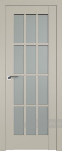 Дверь со стеклом ProfilDoors 102U Матовое (Шеллгрей)