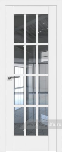 Дверь со стеклом ProfilDoors 102U Прозрачное (Аляска)