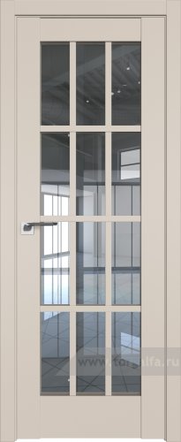 Дверь со стеклом ProfilDoors 102U Прозрачное (Санд)