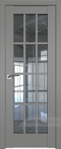 Дверь со стеклом ProfilDoors 102U Прозрачное (Грей)