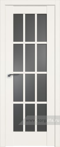 Дверь со стеклом ProfilDoors 102U Графит (ДаркВайт)