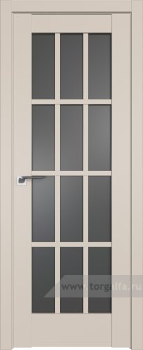 Дверь со стеклом ProfilDoors 102U Графит (Санд)