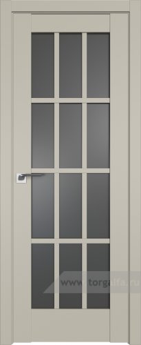 Дверь со стеклом ProfilDoors 102U Графит (Шеллгрей)