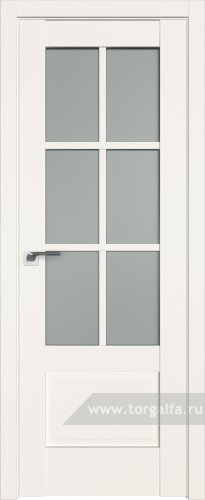 Дверь со стеклом ProfilDoors 103U Матовое (ДаркВайт)