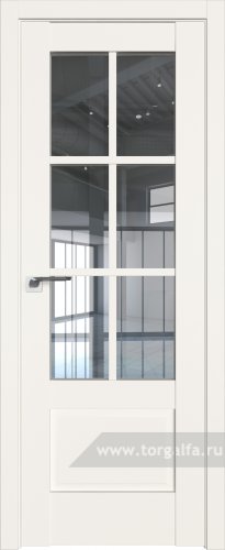 Дверь со стеклом ProfilDoors 103U Прозрачное (ДаркВайт)